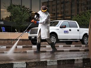 commercial pressure washing in Weston